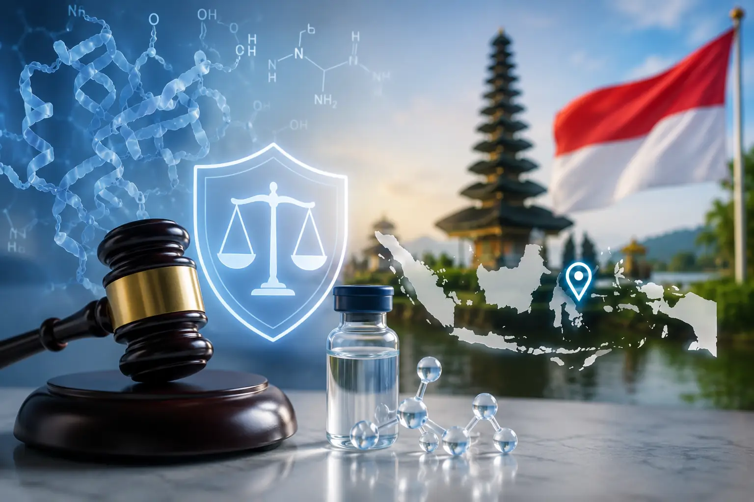 Regulatory comparison chart of peptides across Indonesia USA and Europe
