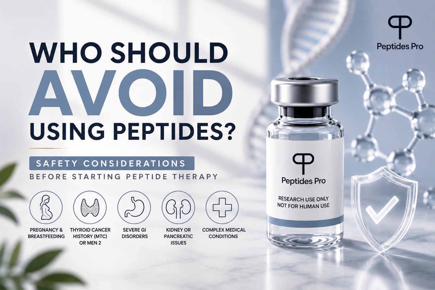Who Should Avoid Peptides? Safety Considerations Before Starting Peptide Therapy